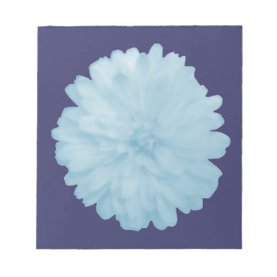 Icy Blue Marigold Notepad Notizblock