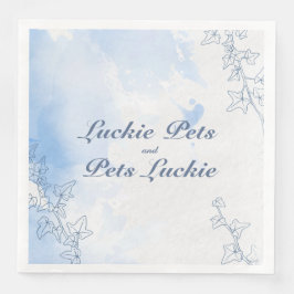 Icy Blue Schneeflocke Hochzeit Serviette