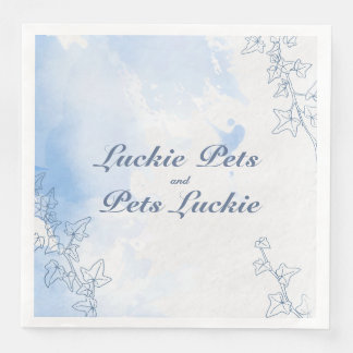 Icy Blue Schneeflocke Hochzeit Serviette