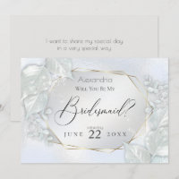 Icy Blue Shimmery wirst du meine Bridesmaid sein