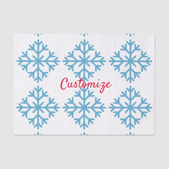 Icy Blue Snowflake Thunder_Cove     Seidenpapier (Vorderseite)