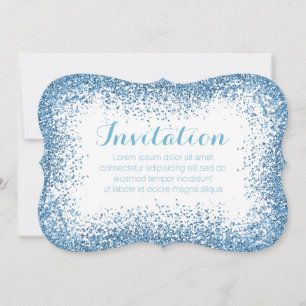Icy Blue Sprinkle Illusion Einladung