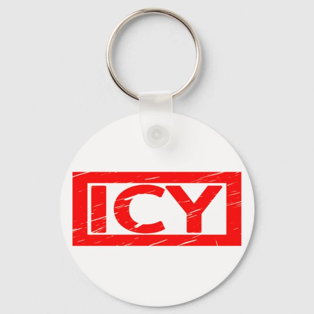 Icy-Briefmarke Schlüsselanhänger (Vorderseite)