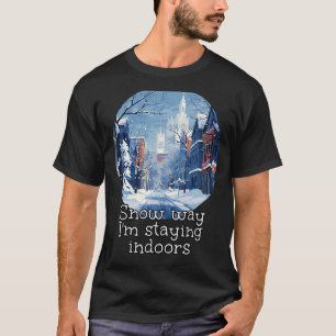Icy City for Snow and Winter Season Lovers in Mete T-Shirt
