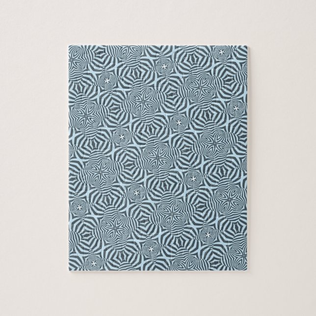 Icy Colored Abstrakt Arabesque Muster Puzzle (Vertikal)