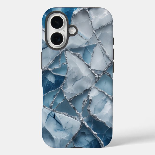 Icy Elegance Mattiert Marble Phone Case Design (Rückseite)