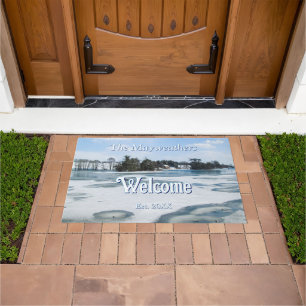 Icy English Lake - Personalisiert Fußmatte
