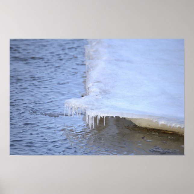 Icy Formation with Water Poster (Vorne)