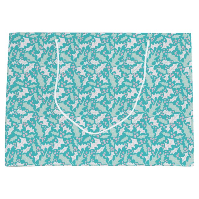 Icy Holly Large Gift Bag Große Geschenktüte (Vorderseite)