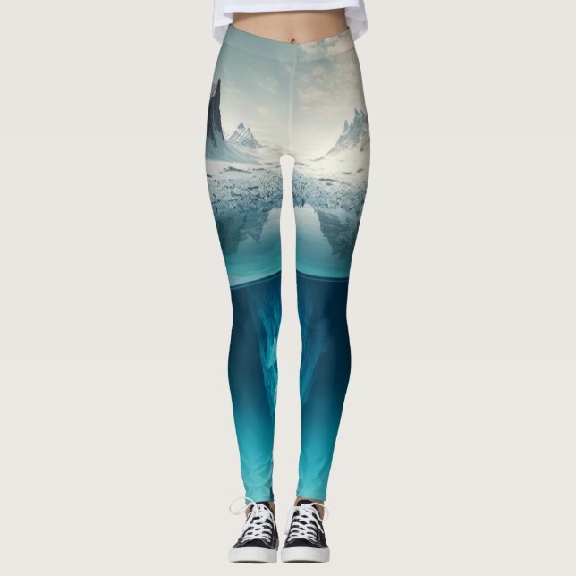Icy Mountain View Leggings (Vorderseite)