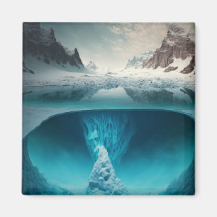 Icy Mountain View Magnet