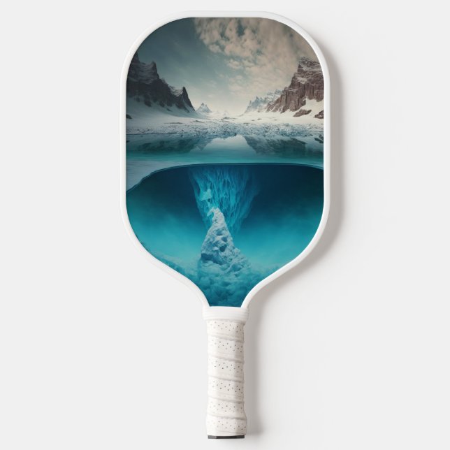 Icy Mountain View Pickleball Schläger (Vorderseite)