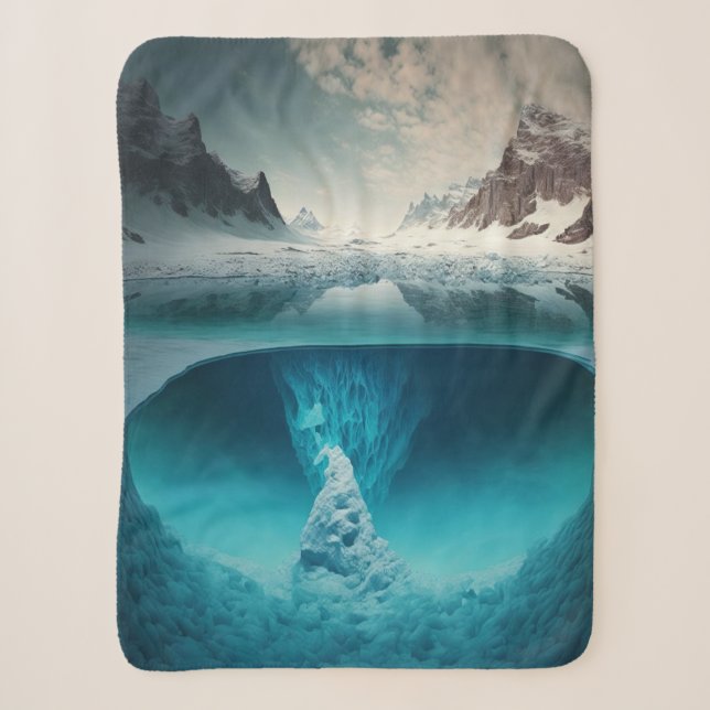 Icy Mountain View Sherpadecke (Vorderseite)