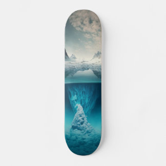 Icy Mountain View Skateboard