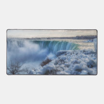 Icy Niagara Falls Foto Desk Mat