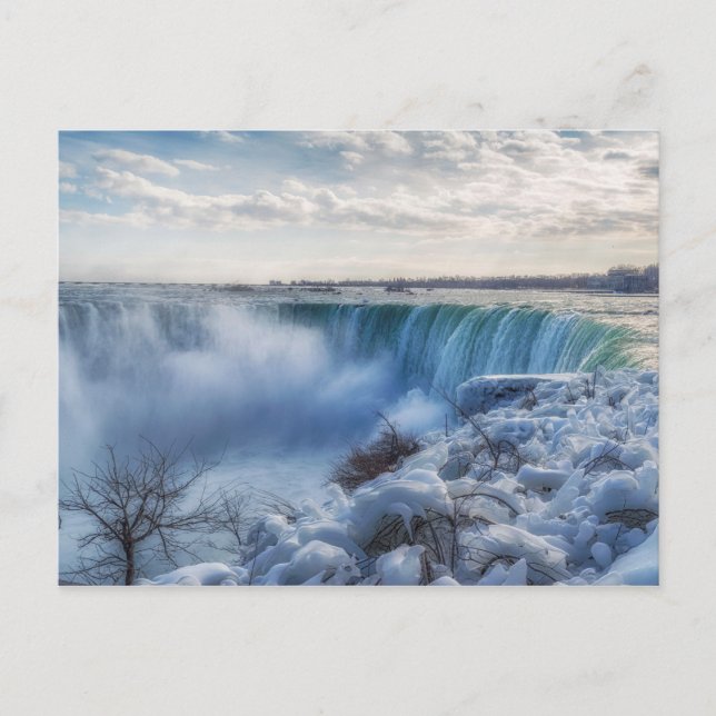 Icy Niagara Falls Postkarte (Vorderseite)