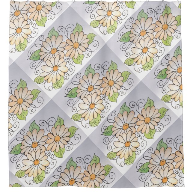 Icy Orange Duschvorhang (Vorderseite)