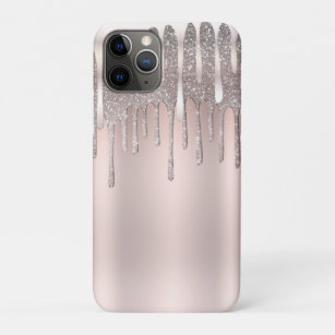 Icy Pink Rose Gold Diamond Glitzer Sparkone Tropfe Case-Mate iPhone Hülle