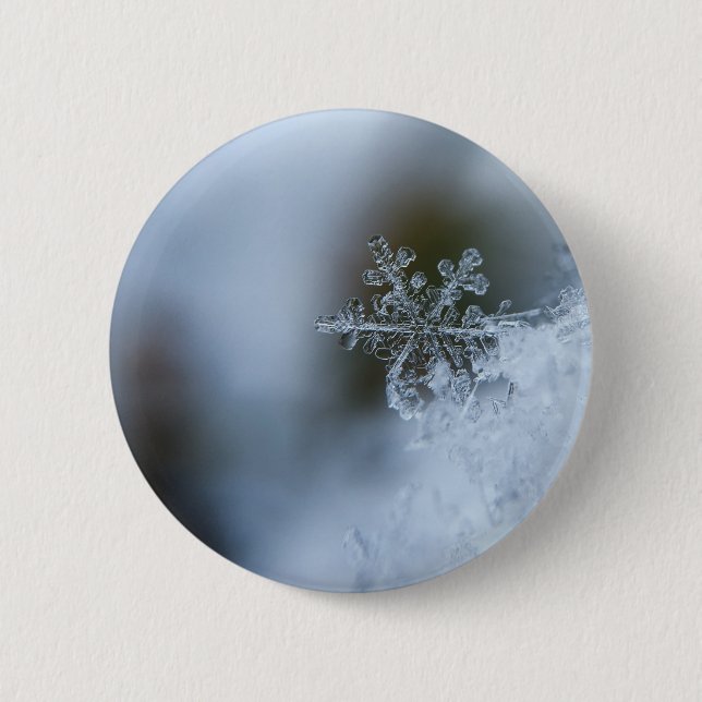 Icy Snowflake Button (Vorderseite)