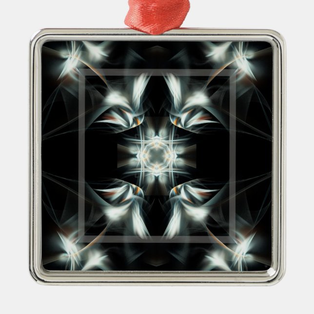 Icy Star Silbernes Ornament (Vorne)