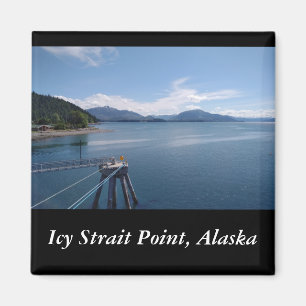 Icy Strait Point Alaska Souvenir Foto Magnet