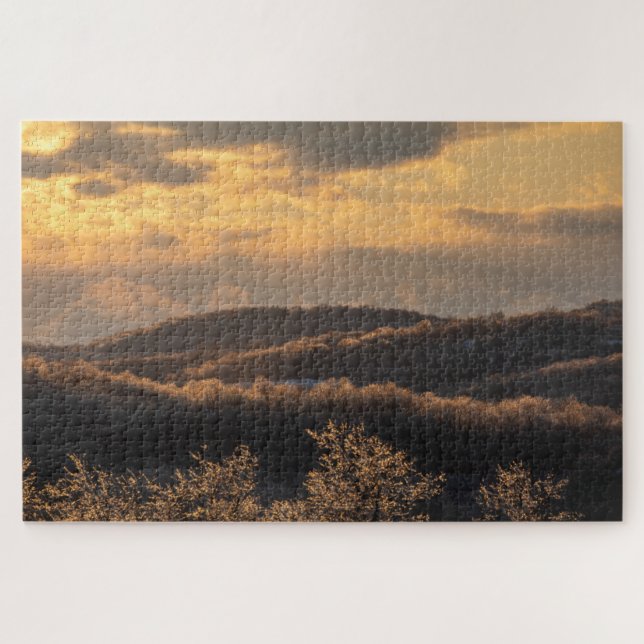 Icy Sunset Puzzle (Horizontal)