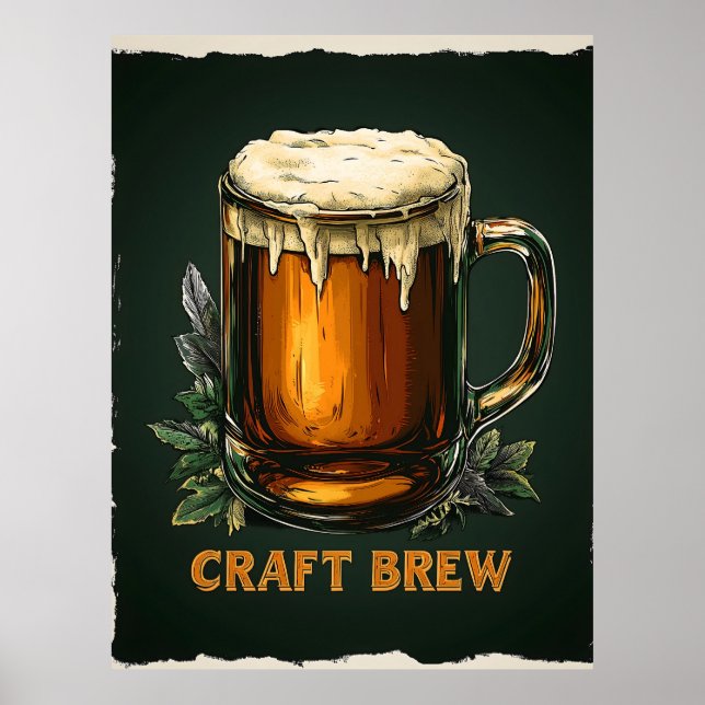 Icy-Tasse des Handwerksbiers Poster (Vorne)