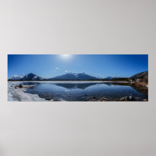 Icy Vermilion Lake Bergrelevue Panorama Poster