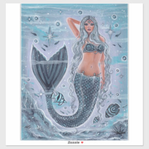 Icy water meraid art von Renee Lavoie Sticker