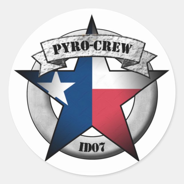 ID07-Round-Aufkleber Runder Aufkleber (Vorderseite)