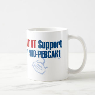 ID10T Unterstützung Kaffeetasse