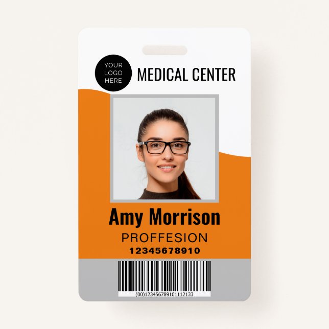 ID-Abzeichen mit Lanyards für Geschäftsmitarbeiter Ausweis (Vorderseite)