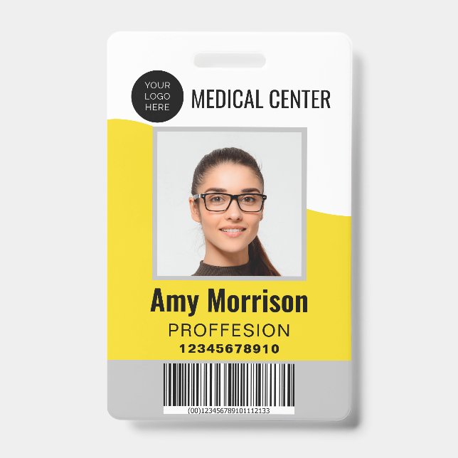 ID-Abzeichen mit Lanyards für Geschäftsmitarbeiter Ausweis (Vorderseite)