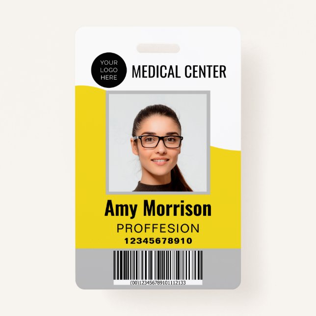 ID-Abzeichen mit Lanyards für Geschäftsmitarbeiter Ausweis (Vorderseite)