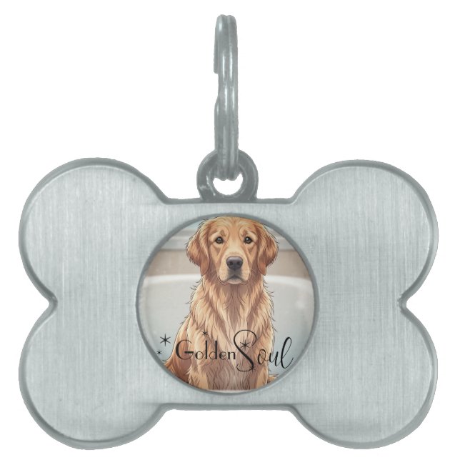 ID-Anhänger Golden Retriever Tiermarke (Vorderseite)