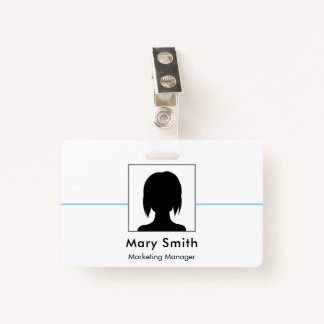 ID Badge Card Business Employee Staff Logo & Photo Ausweis