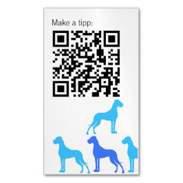 ID blaue Deutsche Dogge Serie Magnetische Visitenkarte