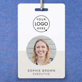 ID-Card-Abzeichen | Minimales Foto für Geschäftsmi Ausweis