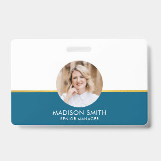 ID Card Abzeichen Modernes Business Staff Foto Ausweis