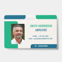 ID Card Badge | Minimal Business Employee Photo