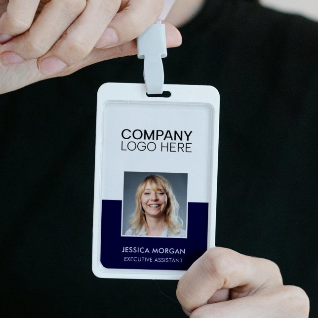 ID CORPORATE LOGO EMPLOYEE PHOTO DARK BLUE NAVY AUSWEIS (Von Creator hochgeladen)