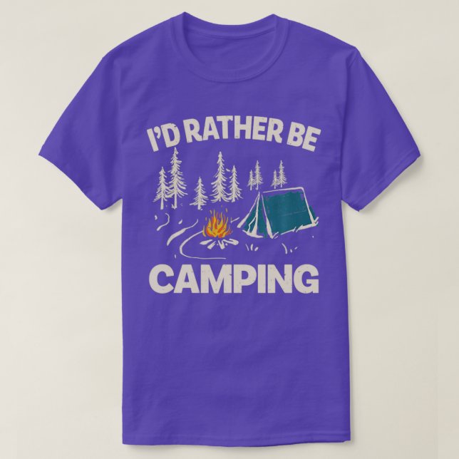 ID eher Camping Design Funny Camping Lover Ca T-Shirt (Design vorne)