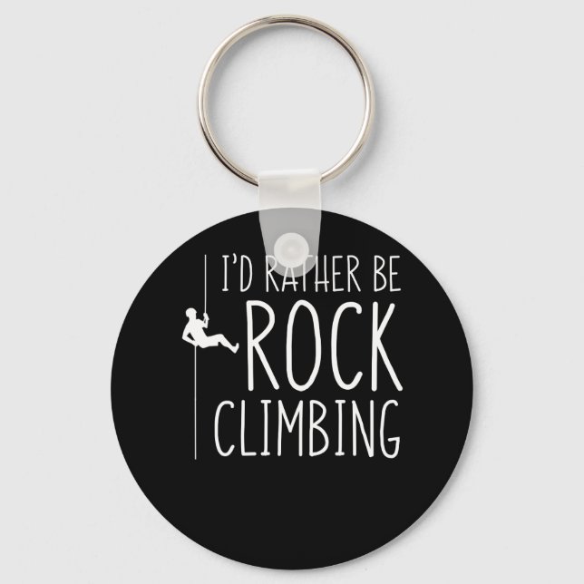 Id eher Rock Climbing Rock Climber Schlüsselanhänger (Vorderseite)
