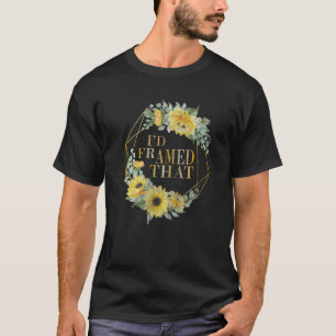 ID Gerahmtet Diese Pflanze Rahmen Gartenarbeit 1 T-Shirt