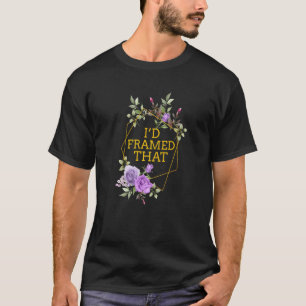 ID Gerahmtet Diese Pflanze Rahmen Gartenarbeit 2 T-Shirt