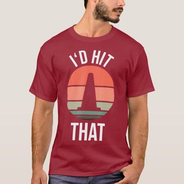 ID-Hit - Cooles Autokross-Design mit Cone T-Shirt (Vorderseite)