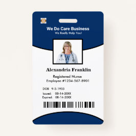 ID Identification Card Bar Code Foto Mitarbeiter Ausweis