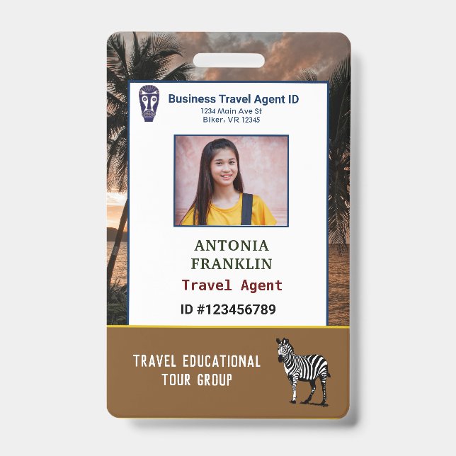 ID-Identifizierungskarte Benutzerdefiniertes Logo  Ausweis (Vorderseite)