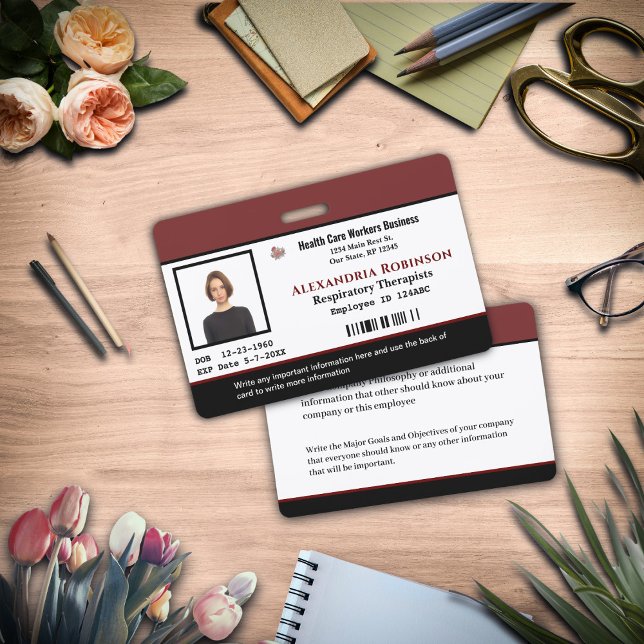ID-Identifizierungskarte Mitarbeiter-Unternehmen Ausweis (ID Identification Card Employee Business Custom Badge is great for your employees to wear for ID. )