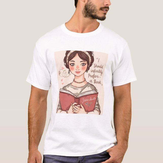 id infinitely prefere a book T-Shirt (Vorderseite)
